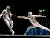 Champion fencer An carries sword for SEA Games gold