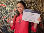 Miss Eco Teen 2021 Bella Vũ receives Orion Star Awards in Rome