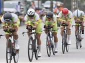 Lộc Trời Group win team time trial, Timofei still leads