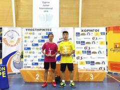 Đăng wins Cyprus junior badminton event