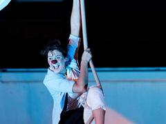 Contemporary circus show to calm audience