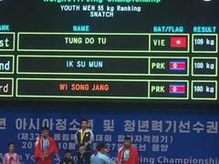 Lifter Tùng wins four golds at Asian youth champs