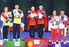 Vietnamese aerobic gymnasts take three golds at SEA Games