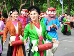 Folk festival in downtown Hà Nội