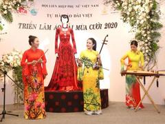 Exhibition showcases áo dài for wedding events