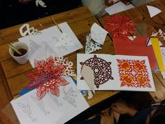 FVH paper cutting workshop on hanging decorations