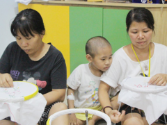 Mothers of sick children learn to support themselves with embroidery