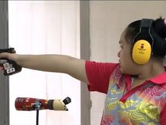 Thuỷ wins gold at national shooting champs for juniors
