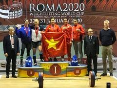 Weightlifters find the golden touch in Italy