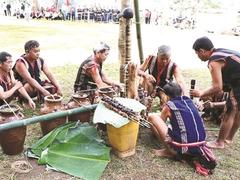 Unique water ceremony of the Jrai people