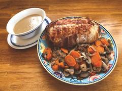 Oven-roasted veal, traditional French comfort food