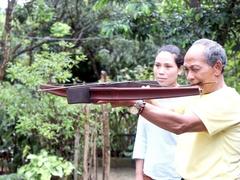 Elderly villager still a dab hand with the crossbow