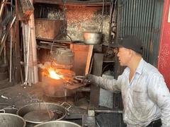 Steel takes shape as the furnace roars