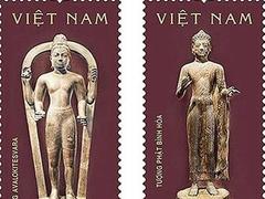 Stamps featuring ancient Óc Eo Culture issued