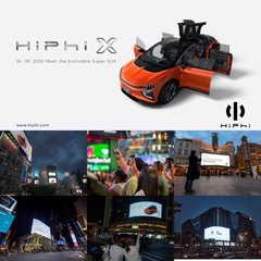 HiPhi X Evolvable super SUV - Global landmark attracting the attention