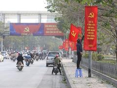 Decorations set up to welcome 13th National Party Congress