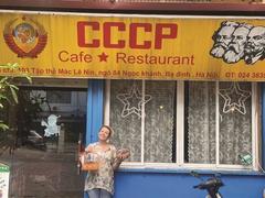 Melancholic USSR cafe, reminder of a bygone era