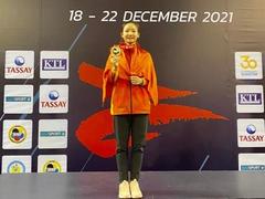 Tâm sets up Việt Nam record with three golds at Asian karate champs
