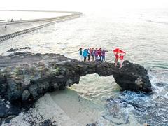 Ancient craters on 'mysterious volcanic island of Lý Sơn'