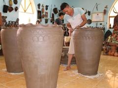 Ancient pottery village seeks to keep the wheels turning