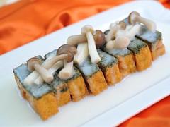 Tofu with mixed mushrooms
