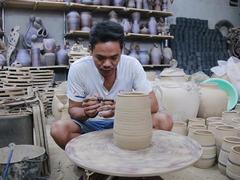 Artist goes potty preserving village craft