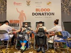 Blood donation held on Nelson Mandela International Day 2022