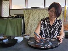 Japanese master of Vietnamese lacquer