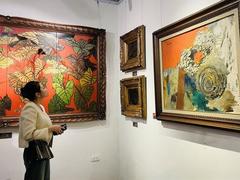 Paintings by late artist exhibited