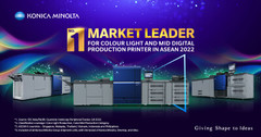 Konica Minolta is Named Market Leader for Colour Light and Mid Digital Production Printer in ASEAN 2022