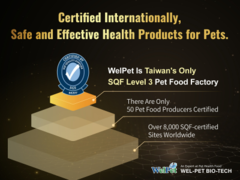 WelPet Biotech Debuts at the World Veterinary Association Congress as Taiwan's Only SQF-Certified Pet Health Food Factory