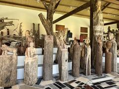 Driftwood sculpture pieces go on display in Germany