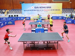 Stars and amateurs gather for Hànộimới Table Tennis Open