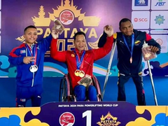 Powerlifter Công wins World Cup golds in Thailand