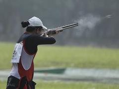 Athletes compete in shooting, trap and skeet championships