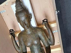 Ancient goddess statue repatriated to Việt Nam