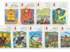 Book collection featuring Vietnamese heroes reprinted