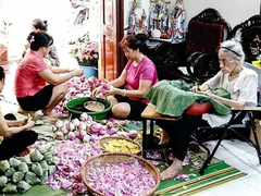 Hà Nội lotus-scented tea making craft listed among national intangible cultural heritage